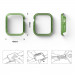Ringke 2x Slim Watch Case - комплект от два броя качествен твърд кейс за Apple Watch 40мм (прозрачен-черен) (2 броя) 6