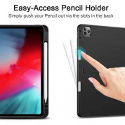 ESR Rebound Pencil Case - полиуретанов калъф с поставка и отделение за Apple Pencil 2 за iPad Pro 11 M1 (2021), iPad Pro 11 (2020), iPad Pro 11 (2018) (сив) 2