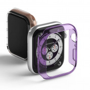 Ringke 2x Slim Watch Case - комплект от два броя качествен твърд кейс за Apple Watch 40мм (прозрачен-розов) (2 броя) 1