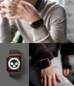Ringke 2x Slim Watch Case - комплект от два броя качествен твърд кейс за Apple Watch 40мм (прозрачен-розов) (2 броя) 2