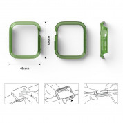 Ringke 2x Slim Watch Case - комплект от два броя качествен твърд кейс за Apple Watch 40мм (прозрачен-розов) (2 броя) 10