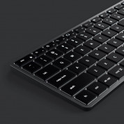 Satechi Slim X2 Bluetooth Backlit Keyboard  - качествена алуминиева безжична клавиатура за Mac (тъмносив)  3