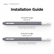 Elago Apple Pencil 2 Silicone Cover - силиконов калъф за Apple Pencil 2 (тъмносив) 6