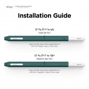 Elago Apple Pencil 2 Silicone Cover - силиконов калъф за Apple Pencil 2 (тъмнозелен) 6