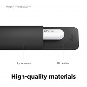 Elago Apple Pencil Leather Holder - кожен калъф за Apple Pencil и Apple Pencil 2 (черен) 5