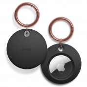 Elago AirTag Basic Keychain Case - силиконов ключодържател за Apple AirTag (черен)