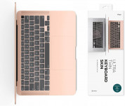 Elago Keyboard Skin - силиконов протектор за клавиатурата на MacBook Air 13 (2020) (с прав Enter, US стандарт) (прозрачен-мат) 6