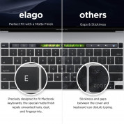Elago Keyboard Skin - силиконов протектор за клавиатурата на MacBook Air 13 (2020) (с прав Enter, US стандарт) (прозрачен-мат) 4