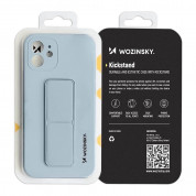 Wozinsky Flexible Silicone Kickstand Case - силиконов (TPU) калъф с поставка за Huawei Mate 40 Pro (черен) 6