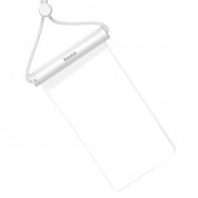 Baseus Cylinder Slide-cover Waterproof Bag (white) 1