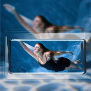 Baseus Cylinder Slide-cover Waterproof Bag - универсален водоустойчив калъф за смартфони до 7.2 инча (син) 7