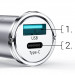 Joyroom Dual USB-A & USB-C Car Charger 20W - зарядно за кола с USB и USB-C изходи и технология за бързо зареждане (син) 7