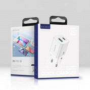 Dux Ducis Super Si Dual USB & USB-C PD Wall Charger 30W- захранване за ел. мрежа с USB и USB-C изходи и технология за бързо зареждане (бял) 15