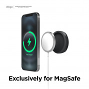 Elago Grip Stand for MagSafe - силиконова поставка за зареждане на iPhone чрез поставяне на Apple MagSafe Charger (черен) 1