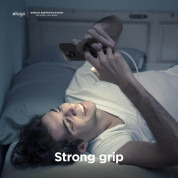 Elago Grip Stand for MagSafe - силиконова поставка за зареждане на iPhone чрез поставяне на Apple MagSafe Charger (тъмносив) 4