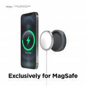 Elago Grip Stand for MagSafe - силиконова поставка за зареждане на iPhone чрез поставяне на Apple MagSafe Charger (тъмносив) 1