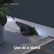 Elago Grip Stand for MagSafe - силиконова поставка за зареждане на iPhone чрез поставяне на Apple MagSafe Charger (тъмносив) 3