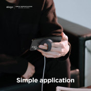 Elago Grip Stand for MagSafe - силиконова поставка за зареждане на iPhone чрез поставяне на Apple MagSafe Charger (тъмносив) 2