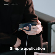 Elago Grip Stand for MagSafe - силиконова поставка за зареждане на iPhone чрез поставяне на Apple MagSafe Charger (тъмносин) 2