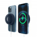 Elago Grip Stand for MagSafe - силиконова поставка за зареждане на iPhone чрез поставяне на Apple MagSafe Charger (тъмносин) 1