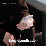 Elago Grip Stand for MagSafe - силиконова поставка за зареждане на iPhone чрез поставяне на Apple MagSafe Charger (розов) 2