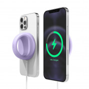 Elago Grip Stand for MagSafe - силиконова поставка за зареждане на iPhone чрез поставяне на Apple MagSafe Charger (лилав)