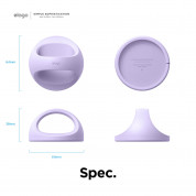 Elago Grip Stand for MagSafe - силиконова поставка за зареждане на iPhone чрез поставяне на Apple MagSafe Charger (лилав) 6