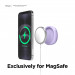 Elago Grip Stand for MagSafe - силиконова поставка за зареждане на iPhone чрез поставяне на Apple MagSafe Charger (лилав) 2