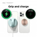 Elago Grip Stand for MagSafe - силиконова поставка за зареждане на iPhone чрез поставяне на Apple MagSafe Charger (светлосин) 6