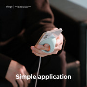 Elago Grip Stand for MagSafe - силиконова поставка за зареждане на iPhone чрез поставяне на Apple MagSafe Charger (светлосин) 2
