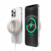 Elago Grip Stand for MagSafe - силиконова поставка за зареждане на iPhone чрез поставяне на Apple MagSafe Charger (бежов) 1
