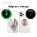Elago Grip Stand for MagSafe - силиконова поставка за зареждане на iPhone чрез поставяне на Apple MagSafe Charger (бежов) 6