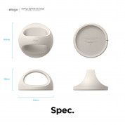 Elago Grip Stand for MagSafe - силиконова поставка за зареждане на iPhone чрез поставяне на Apple MagSafe Charger (бежов) 6