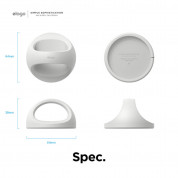 Elago Grip Stand for MagSafe - силиконова поставка за зареждане на iPhone чрез поставяне на Apple MagSafe Charger (бял) 6