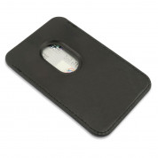 4Smarts Magnetic UltiMag Case for Credit Cards with RFID Blocker  - кожен портфейл (джоб) за прикрепяне към iPhone с MagSafe (черен) 6