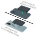 4Smarts Magnetic UltiMag Case for Credit Cards with RFID Blocker  - кожен портфейл (джоб) за прикрепяне към iPhone с MagSafe (тъмносин) 4