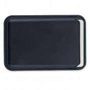 4Smarts Magnetic UltiMag Case for Credit Cards with RFID Blocker  - кожен портфейл (джоб) за прикрепяне към iPhone с MagSafe (тъмносин) 7