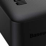 Baseus Bipow Digital Display Power Bank 20W 30000 mAh (PPDML-N01) - външна батерия с два USB-A и един USB-C изходи и технология за бързо зареждане (черен) 5