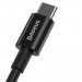 Baseus Superior USB-C to USB-C Cable PD 2.0 100W (CATYS-B01) - здрав кабел за бързо зареждане за устройства с USB-C порт (100 см) (черен) 2