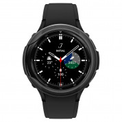 Spigen Liquid Air Case - качествен силиконов (TPU) кейс за Samsung Galaxy Watch 4 Classic 46mm (черен) 5