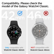 Spigen Liquid Air Case - качествен силиконов (TPU) кейс за Samsung Galaxy Watch 4 Classic 42mm (черен) 10