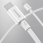 Baseus Superior USB-C to USB-C Cable PD 2.0 100W (CATYS-B02) - здрав кабел за бързо зареждане за устройства с USB-C порт (100 см) (бял) 12