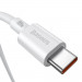 Baseus Superior USB-C to USB-C Cable PD 2.0 100W (CATYS-B02) - здрав кабел за бързо зареждане за устройства с USB-C порт (100 см) (бял) 3