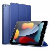 ESR Ascend Trifold Case - полиуретанов калъф с поставка за iPad 9 (2021), iPad 8 (2020), iPad 7 (2019) (тъмносин)
