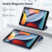 ESR Ascend Trifold Case - полиуретанов калъф с поставка за iPad 9 (2021), iPad 8 (2020), iPad 7 (2019) (тъмносин) 7