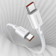 Baseus Superior USB-C to USB-C Cable PD 2.0 100W (CATYS-C02) - здрав кабел за бързо зареждане за устройства с USB-C порт (200 см) (бял) 9
