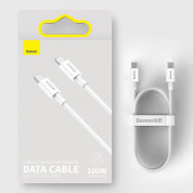 Baseus Superior USB-C to USB-C Cable PD 2.0 100W (CATYS-C02) - здрав кабел за бързо зареждане за устройства с USB-C порт (200 см) (бял) 17
