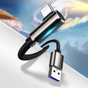Baseus Legend Elbow USB to USB-C Cable PD 2.0 66W (CATCS-C01) - здрав кабел с въжена оплетка и бързо зареждане за устройства с USB-C порт (200 см) (черен) 13