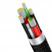 Baseus Legend Elbow USB to USB-C Cable PD 2.0 66W (CATCS-C01) - здрав кабел с въжена оплетка и бързо зареждане за устройства с USB-C порт (200 см) (черен) 6