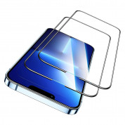 ESR Armorite 3D Full Cover Tempered Glass 2 Pack - 2 броя калени стъклени защитни покрития за дисплея на iPhone 13 Pro Max (черен-прозрачен) 1